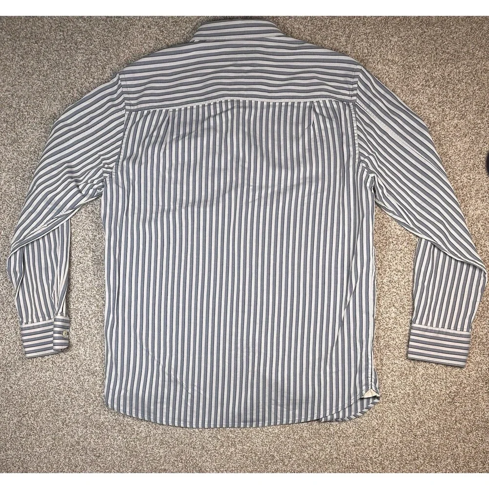Tommy Bahama Shirt Adult Medium White Blue Button Up Modern Casual Comfort Mens